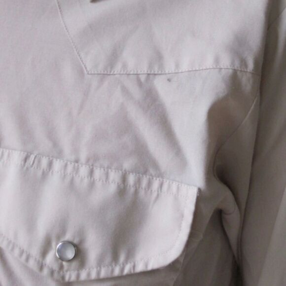 š¹VINTAGEāMensāShirtĀ MāMediumāPearlāSnapāButton - Picture 4 of 5